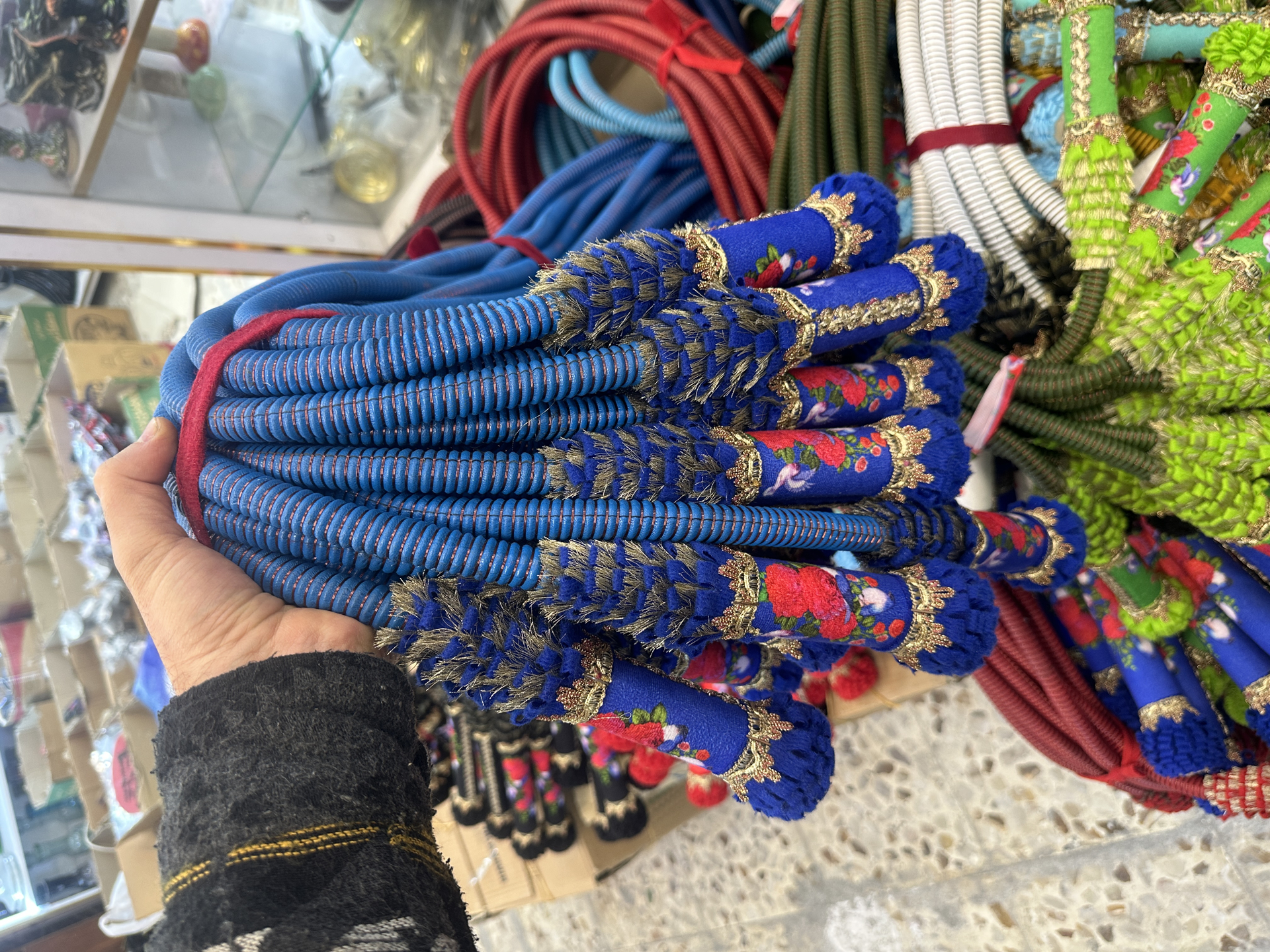 تصویر از شلنگ خاتم چرم طبیعی