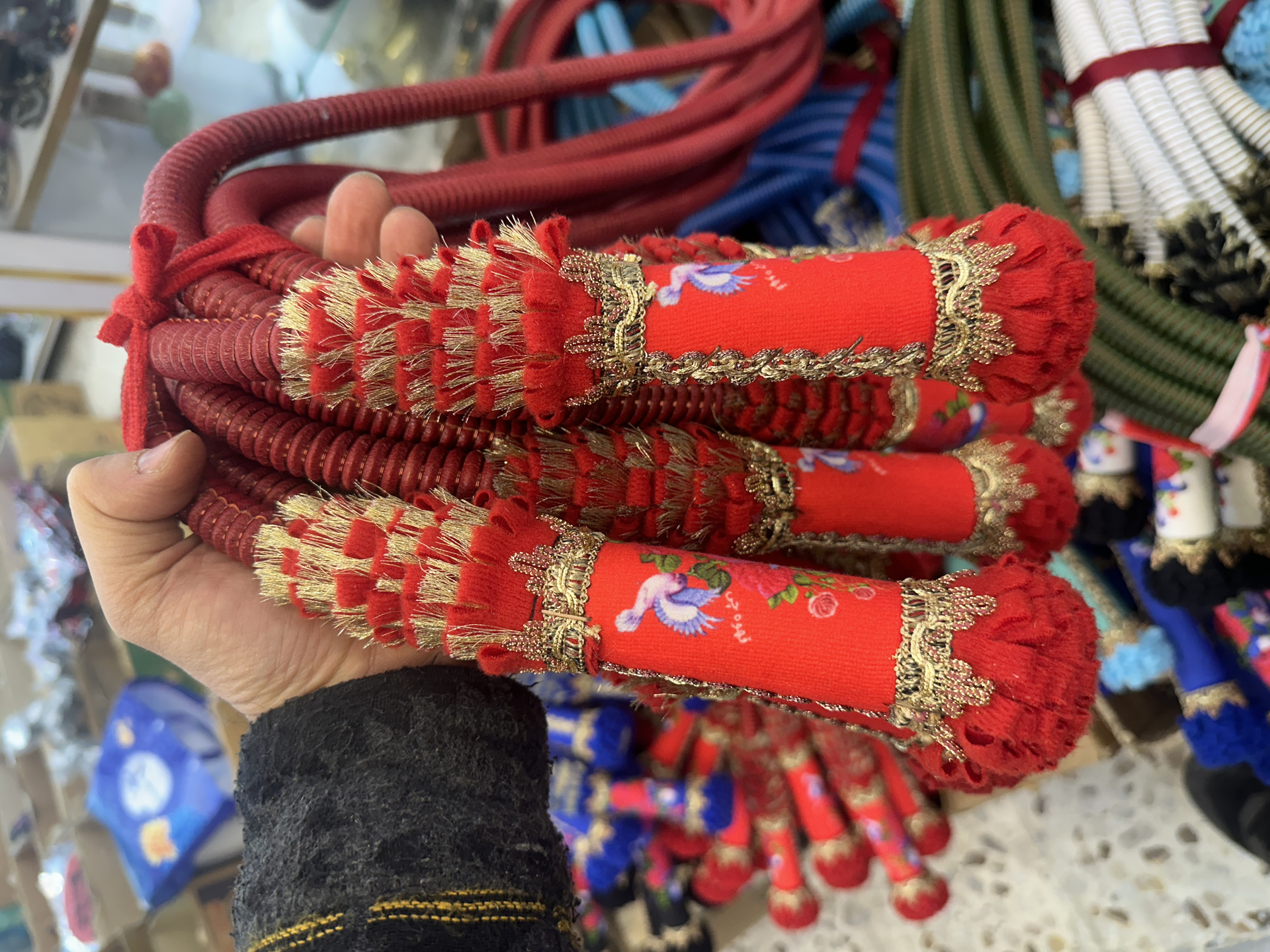تصویر از شلنگ خاتم چرم طبیعی