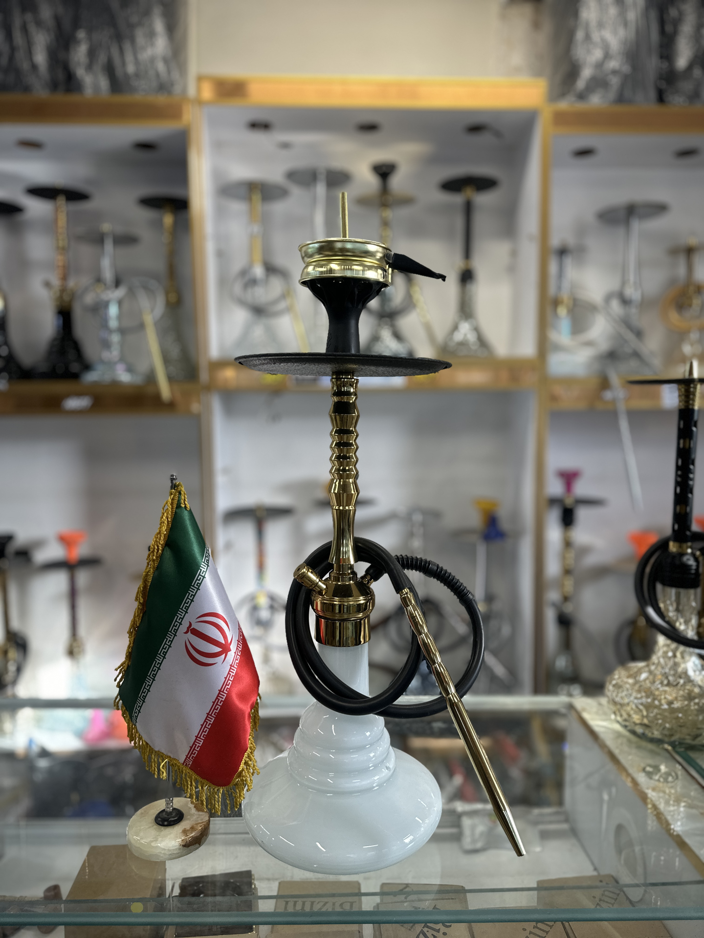 تصویر از قلیان مستر پوک شیشه سفید